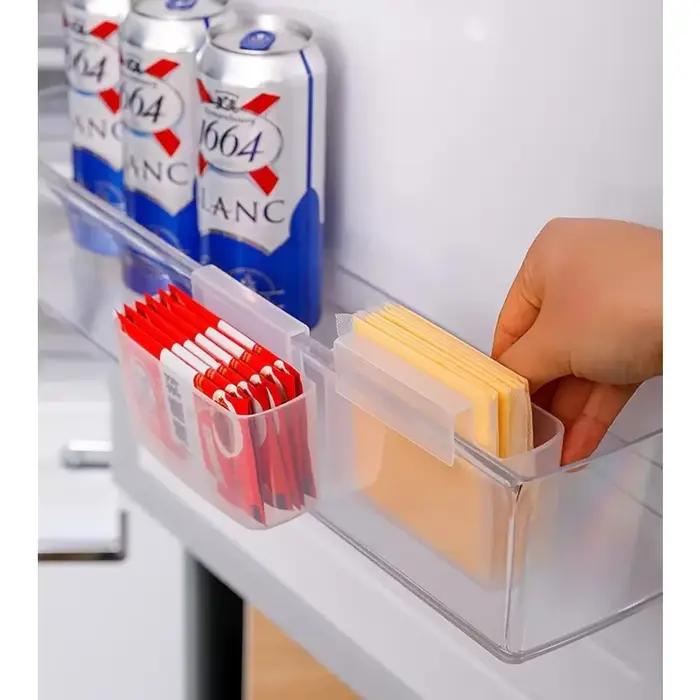 Lot de 2 supports à fromage tranché pour réfrigérateur