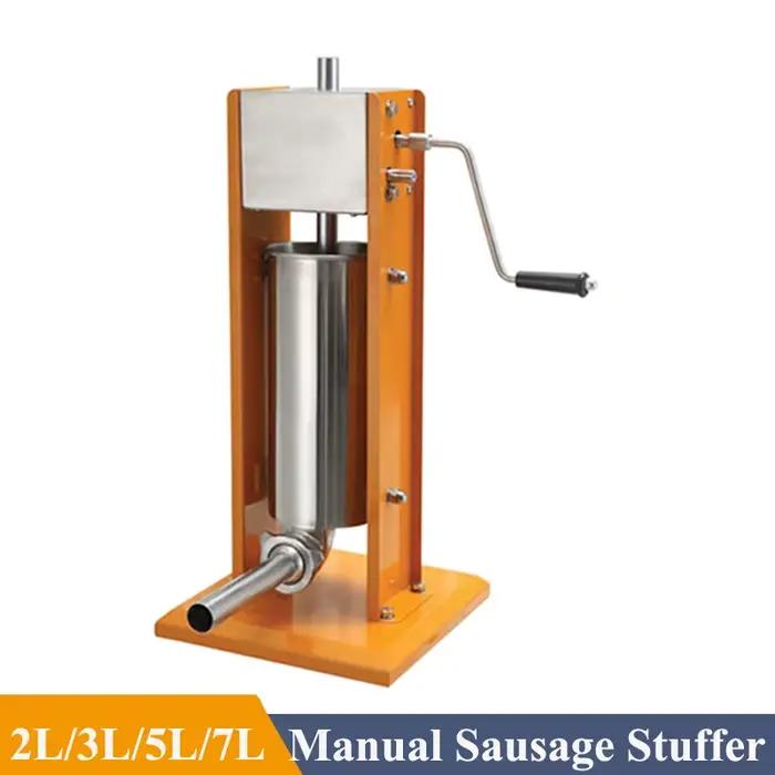 Seringue Manuelle Verticale pour Remplissage de Saucisses et Peinture Verticale en Argent Sterling Couleur Mixte Occasions Spéciales Cuisines Créatives