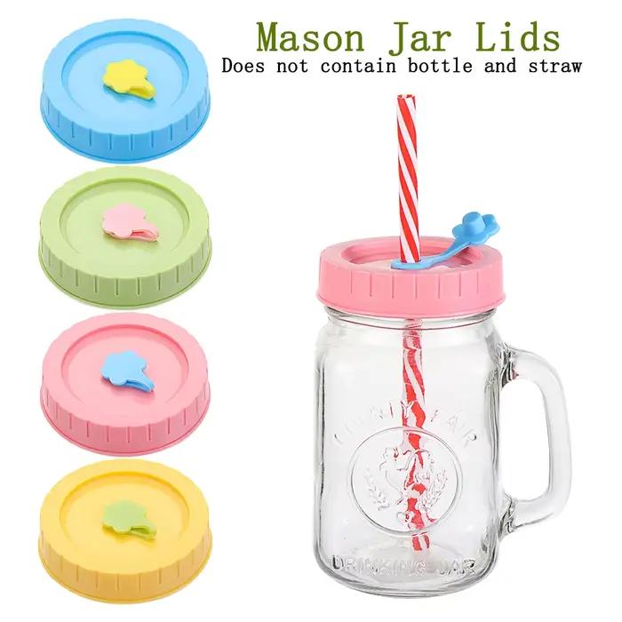 Bocal Mason universel avec trou de paille pour boisson
