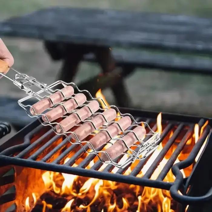 Panier à grillades en maille métallique pour Barbecue