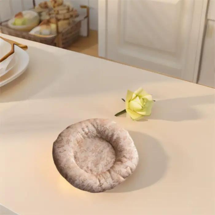 Coussin de théière en tissu floral élégant pour isolation thermique et protection de la table pour usage quotidien et occasions spéciales