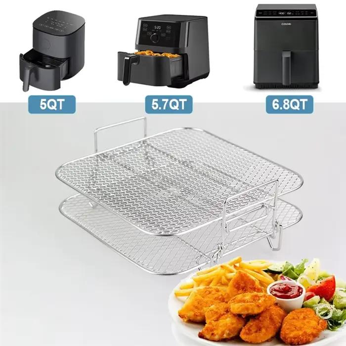 Grille de four à air chaud en acier inoxydable 304 pour cuisson saine et multifonctionnelle à offrir pour occasions familiales et spéciales