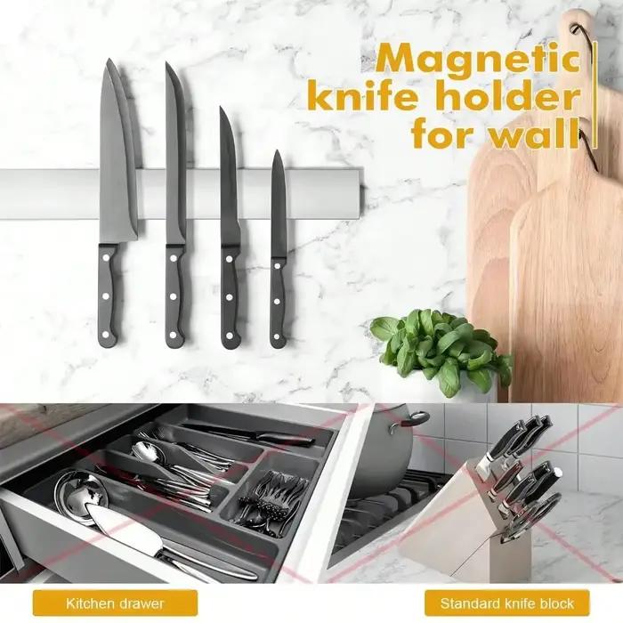 Leeseph Porte-couteau magnétique pour mur