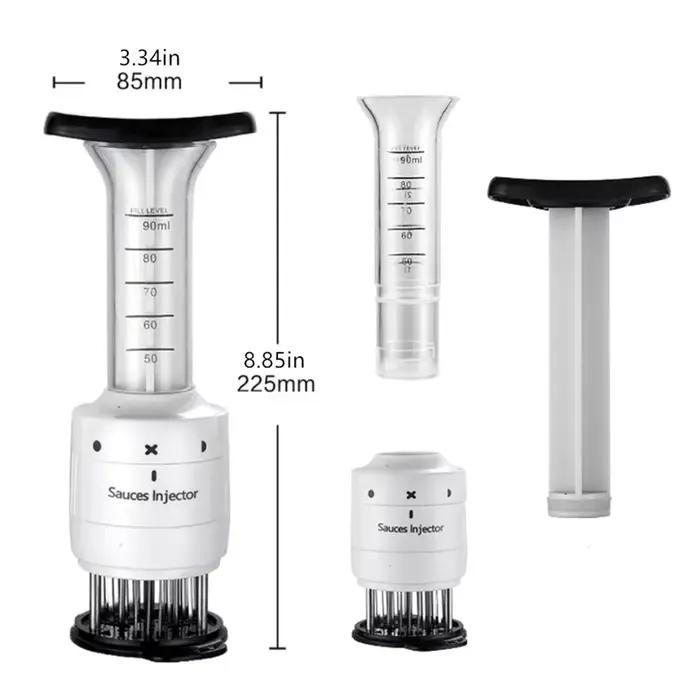 Outil d'attendrisseur de viande et injecteur de marinade pour barbecues et cuisine à domicile occasions spéciales pour viandes et volailles