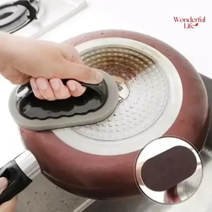 Éponge magique émeri, brosse, lingette, gomme, nettoyeur, cuisine, bain, rouille, forte décontamination, outils de nettoyage avec poignée, outils ménagers
