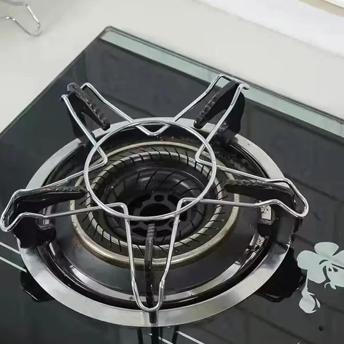 Support de casserole en acier inoxydable gris clair ou vert clair pour cuisson à la vapeur et woks polyvalent pour divers appareils de cuisine et occasions spéciales