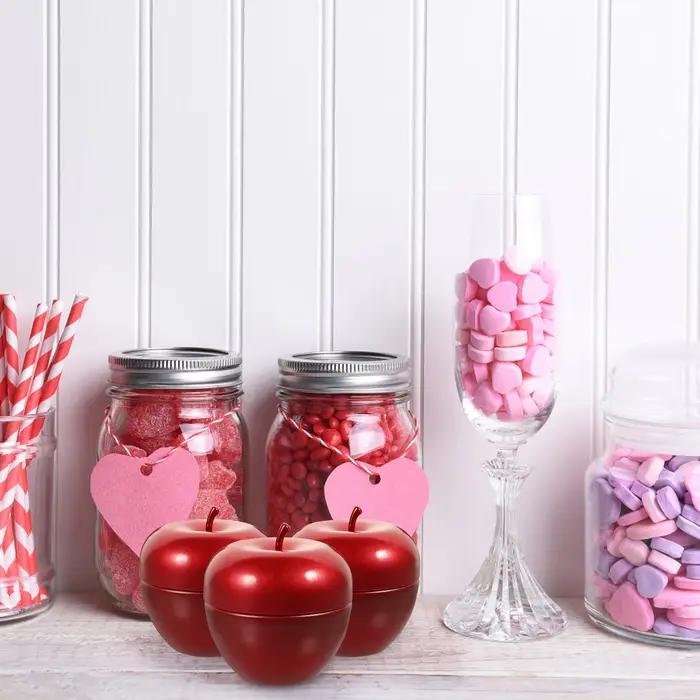 Lot de 10 boîtes de rangement en fer blanc