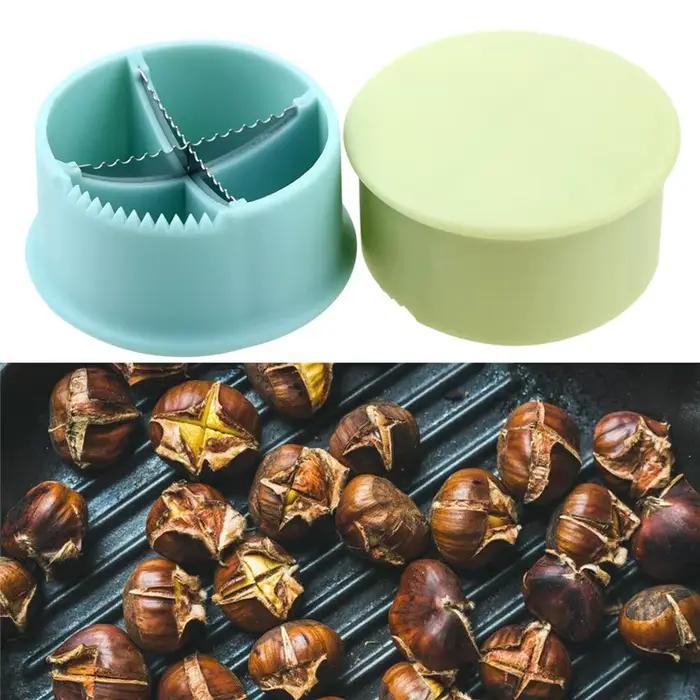 Couteau à ouvrir en forme de coquille de châtaigne