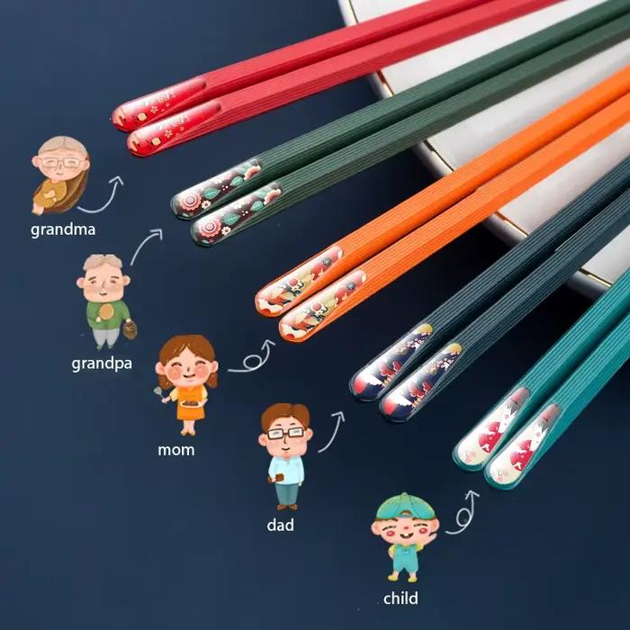 Baguettes de Style japonais, bâtonnets à Sushi, ustensiles de restauration, vaisselle pratique, baguettes de ménage, Gadget de cuisine