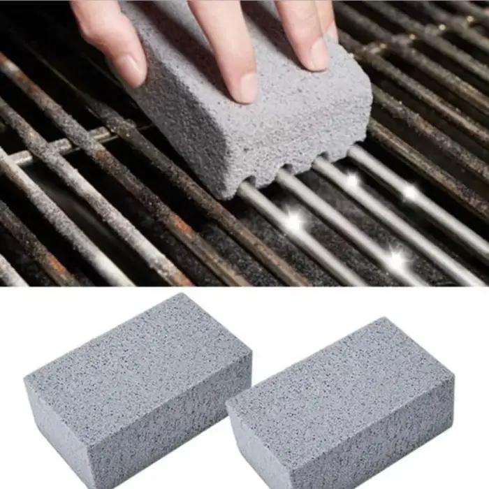 Brosse de nettoyage de gril de Barbecue, bloc de brique, pierre ponce, brique pour support de Barbecue, cuisine extérieure, outils de Barbecue Mangal
