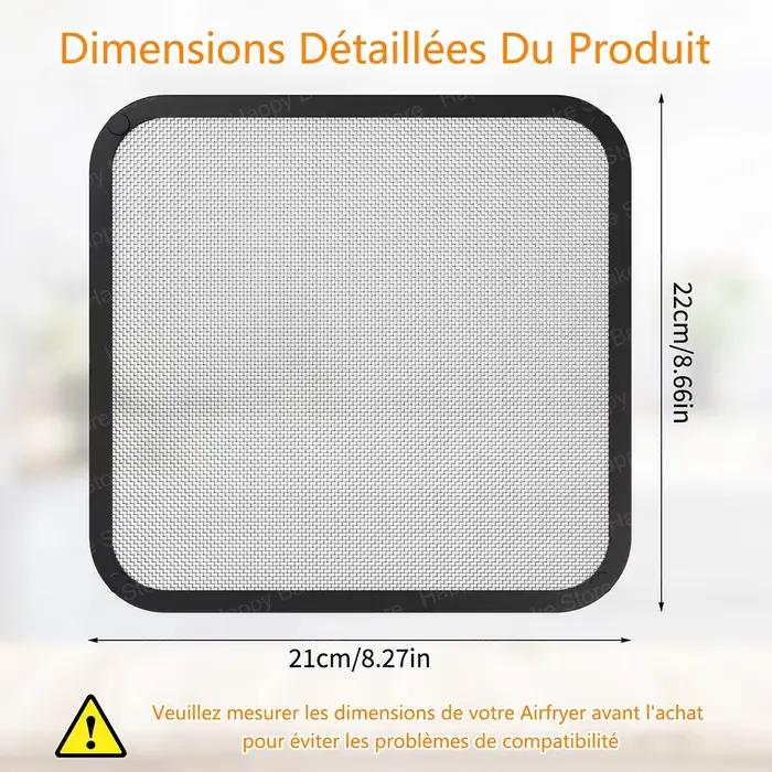 Grille anti-éclaboussures pour friteuse à air compatible avec Cosori TurboBlaze 5L-6.2L