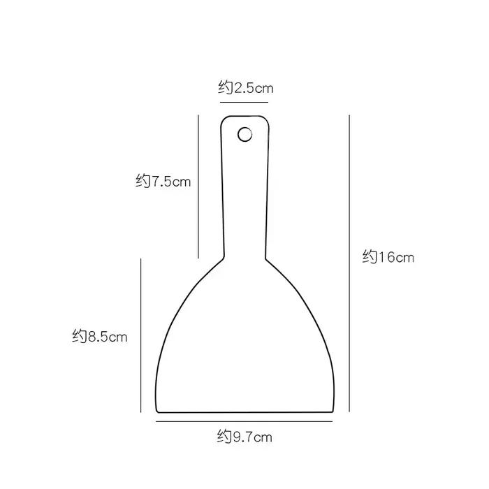 Couteau à gâteau grattoir en plastique coupe-pâte à beurre bricolage cuisson outils de cuisine planches à rayures souples pelle à chocolat tri-angle