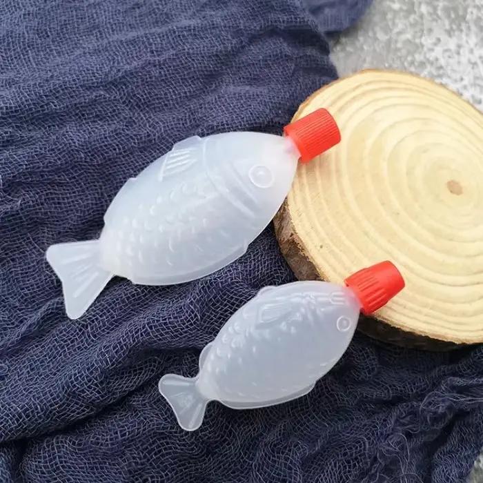 Bouteille de Sauce soja en forme de poisson, boule de riz jetable, vinaigre de Sushi Sashimi, 4ml / 8.5ml, 10 pièces