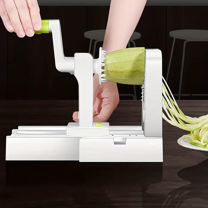 Machine à nouilles de pommes de terre, spiraliseur de légumes en acier inoxydable, trancheur de salade de légumes multifonctionnel, râpes de fruits