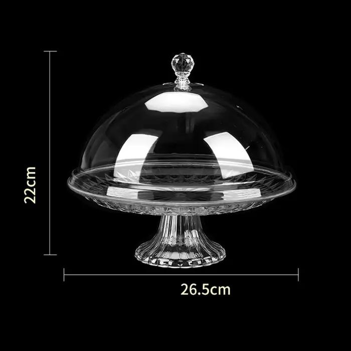 Assiette à Gâteau avec Couvercle Durable