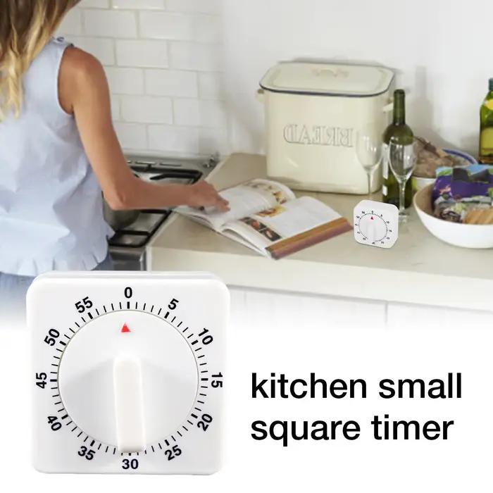 Minuteur de cuisine, outils de cuisson, compte à rebours de 60 minutes, alarme de rappel, gestion manuelle du temps, alarme pour la salle de classe, l'étude et la cuisine