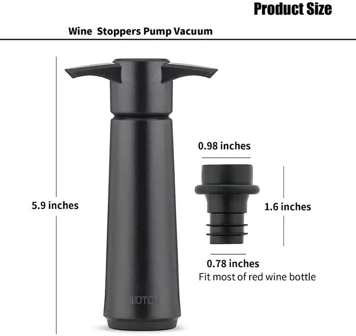 Pompe économiseur de vin avec 4 bouchons sous vide