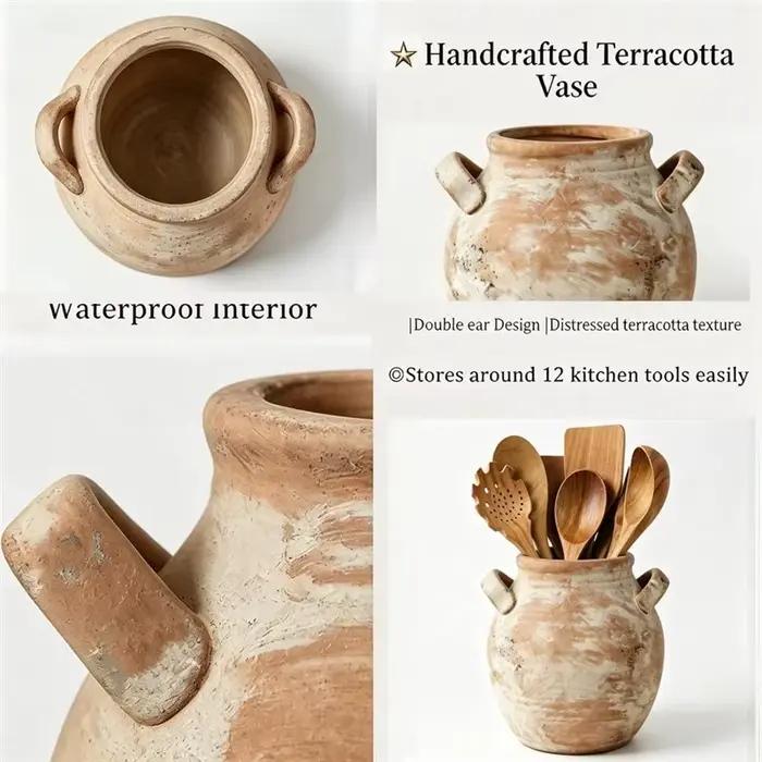 Rustic Kitchen Utensil Holder