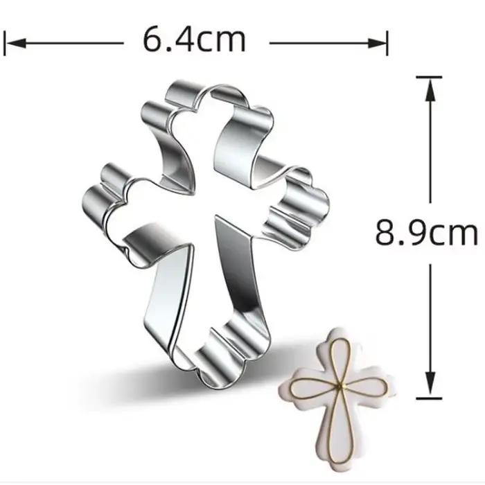 Emporte-pièce en métal avec croix de pâques