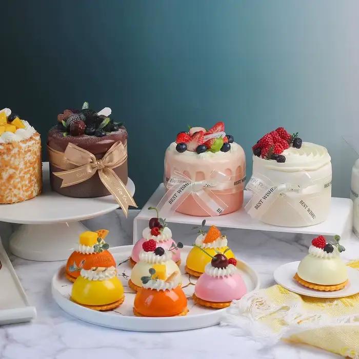 1 pièce Gâteau miniature simulé
