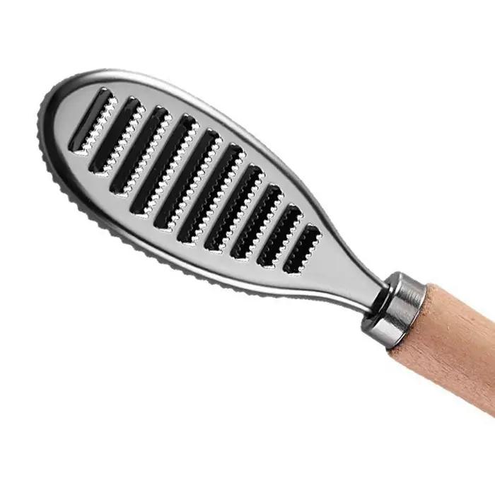 Écailleur de poisson portable en acier inoxydable, outil de nettoyage et de détartrage pour fruits de mer, couteau de cuisine