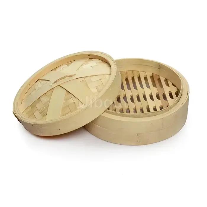 Cuiseur à vapeur en bambou, ensemble de paniers de collation pour poisson, riz et légumes, outils de cuisine, couvercle de Cage ou de Cage, ustensiles de cuisine