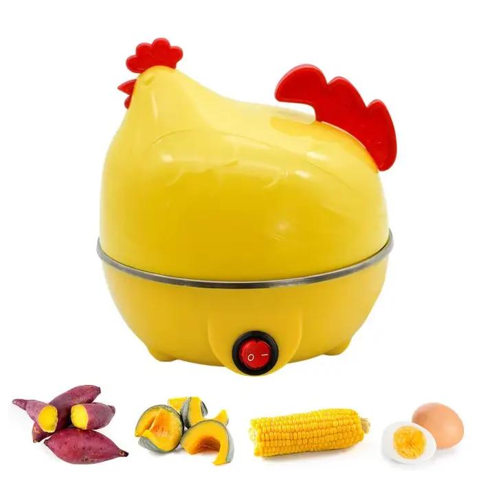 Chaudière à œufs en forme de poulet, capacité de 7 œufs, appareil de cuisine pour œufs durs et doux