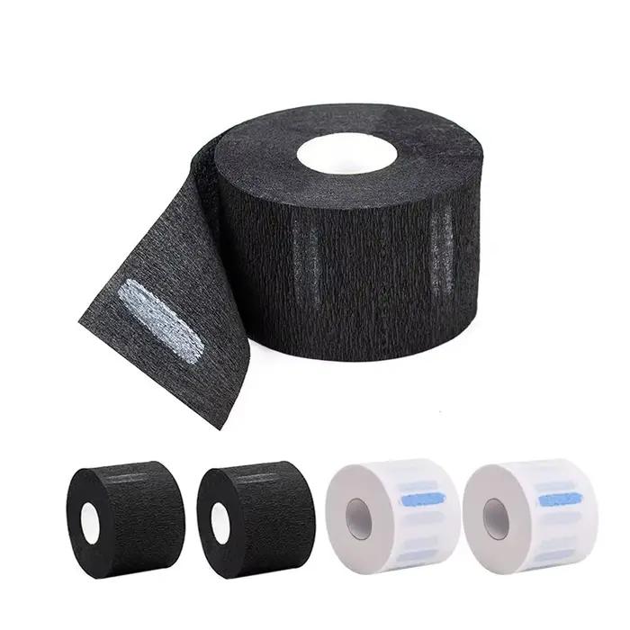 Rouleau de papier pour le cou en bois élégant pour salons de coiffure et barbershop offrir un environnement de luxe et de confort pour coiffeurs et clients occaions professionnelles