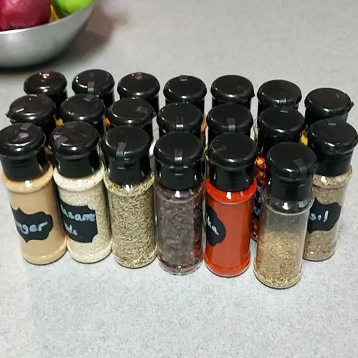 Pots pour épices, salière de cuisine, 100ML, récipients pour condiments, Barbecue, bouteilles d'assaisonnement, 5/10/15/20 pièces