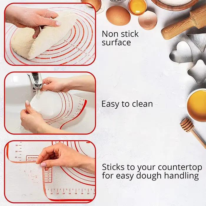 Tapis de cuisson en Silicone surdimensionné 80/70/60cm