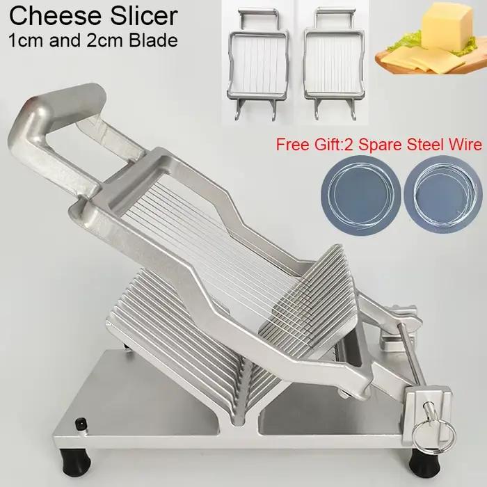 Trancheuse à fromage, outils à fromage, coupe du jambon de fruits, trancheuse à viande de cuisine, Machine de découpe d'œufs avec 2 lames 1cm/2cm
