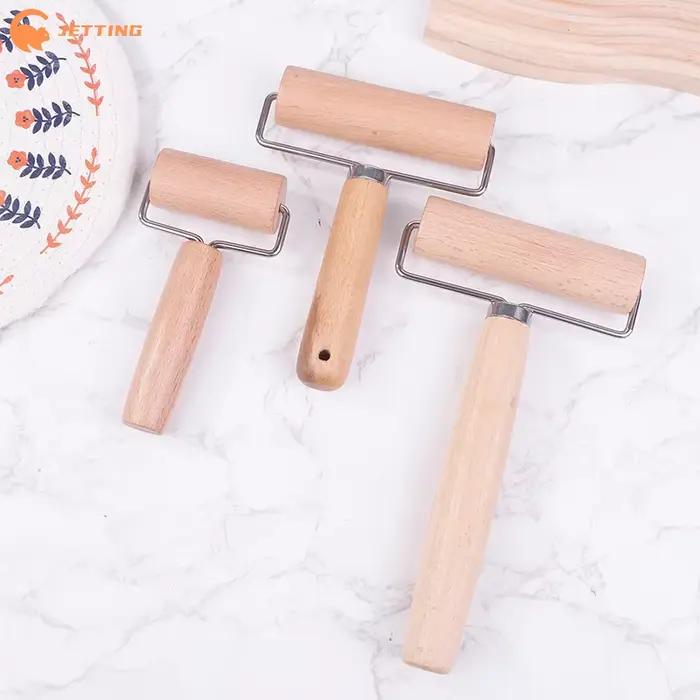 (Nouveau) Petit rouleau à pâtisserie en bois en forme de T