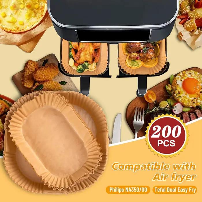 Papier parchemin pour friteuse à air, papier parchemin compatible avec Moulinex EZ901820 5,2/3,1 L, série 3000,Cecotec 5,5/3,5L