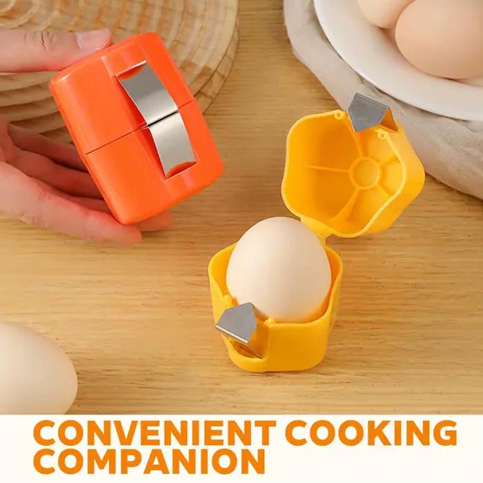 Séparateur de dissolvant d'ouvreur de craquelin de coquille d'oeuf pour des œufs crus durs, Kit d'ouverture de coquille d'oeufs durs de cuisine