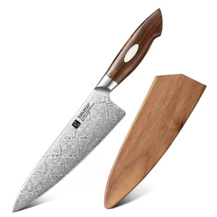 XINZUO – housse de couteau en bois de noyer de haute qualité