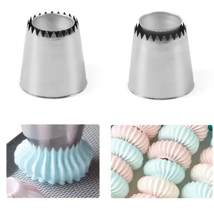 Douilles extra larges pour crème glacée, outils de décoration de gâteau d'anniversaire et de mariage, pointes de crème glacée haut de gamme, pâtisserie, fleur, CM038CM039