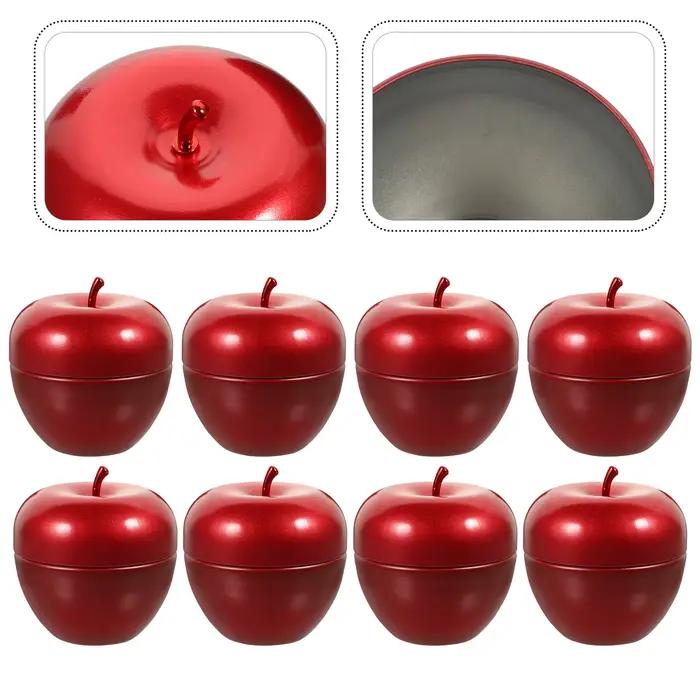 Lot de 10 boîtes de rangement en fer blanc