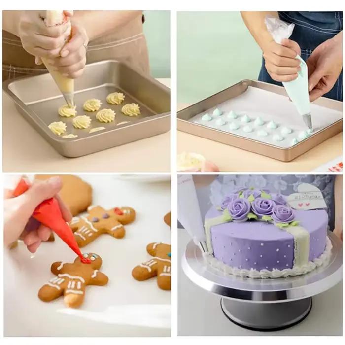 Sacs à pâtisserie jetables, 100 à 300 pièces, produits de cuisson de cuisine domestique, décoration de gâteaux et de biscuits, sac à passepoil triangulaire DIY TMZ