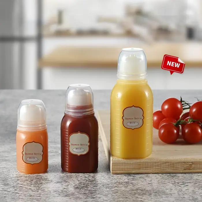 30/60/100ml miel moutarde salade Dressing Sauce Bento conteneur cuisine Mini bouteilles à presser Ketchup Condiment