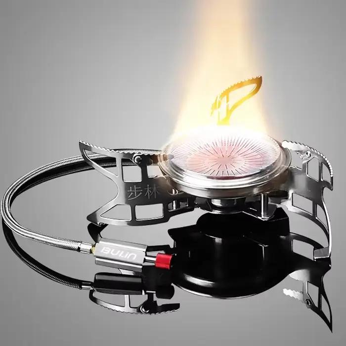 Bulin cuisinière à gaz extérieure four de cuisson pliant ustensiles de cuisine de camp four à gaz fendu cuisinière pour Camping randonnée pique-nique avec Pot