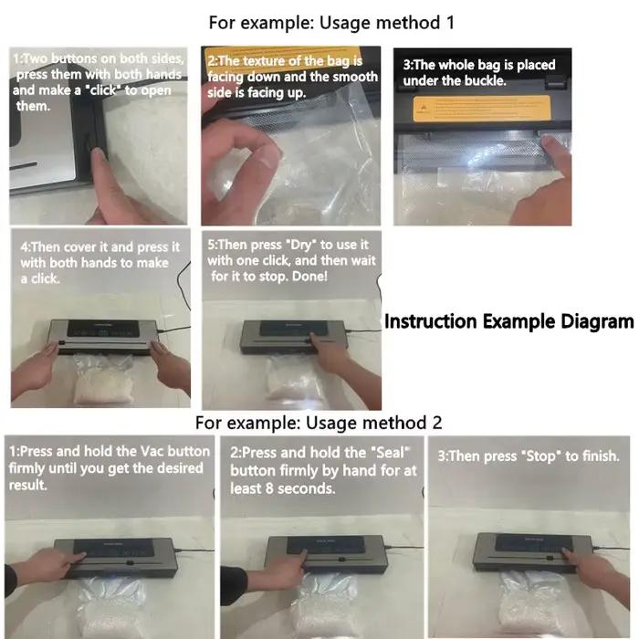 Machine de mise sous vide électrique tout-en-un pour aliments