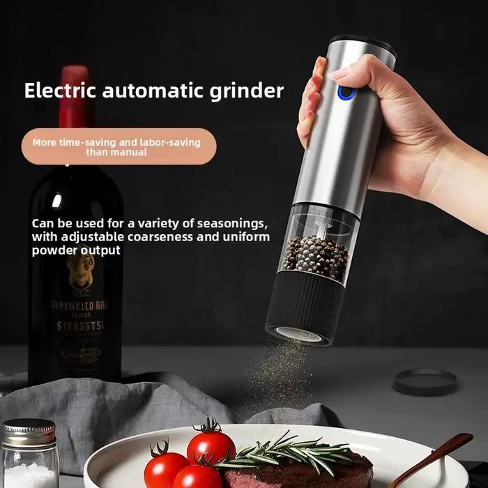 Moulin à sel et à poivre électrique, automatique, Rechargeable, secoueur, grossièreté réglable, appareils de cuisine