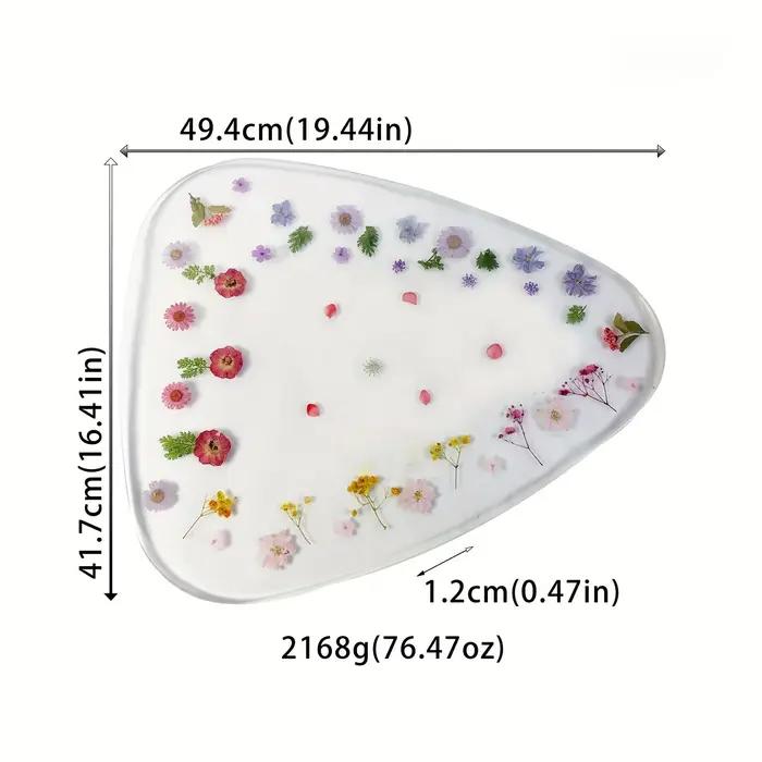 Moule triangulaire en Silicone pour café et Table à manger, artisanat de plateau en résine moderne, moules en résine époxy, décoration artistique pour la maison, 1 pièce