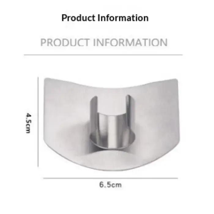 Protège-doigts en acier inoxydable pour la cuisine – Protection sûre et durable pour couper et hacher – Gadget