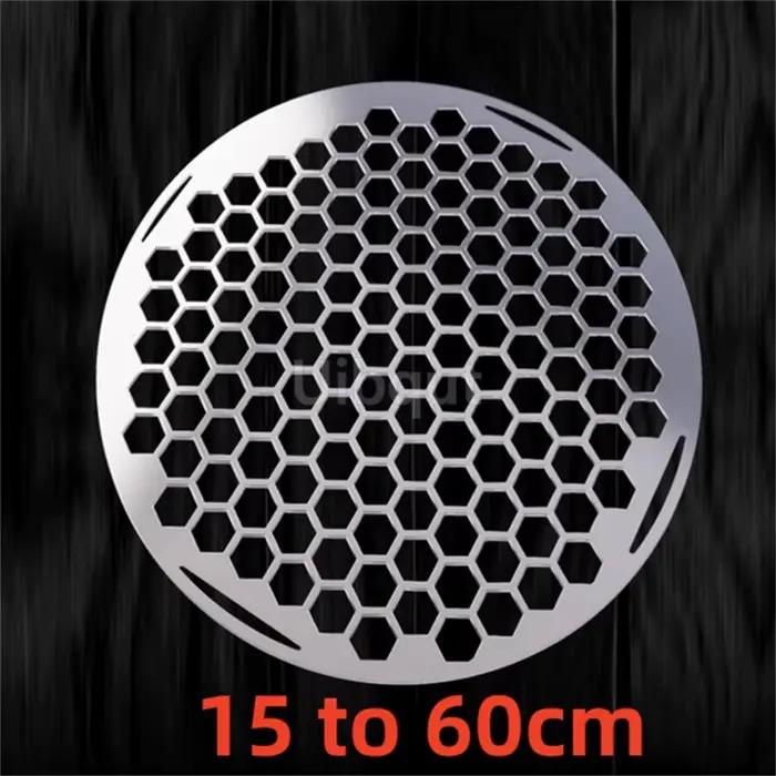 Support de cuisson de refroidissement à trou rond pour Barbecue lisse de 15 à 60cm, feuille de four en fil d'acier inoxydable 304, filet circulaire pour Barbecue, gril de cuisson