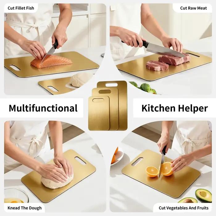 Planche à découper en acier inoxydable pour la cuisine