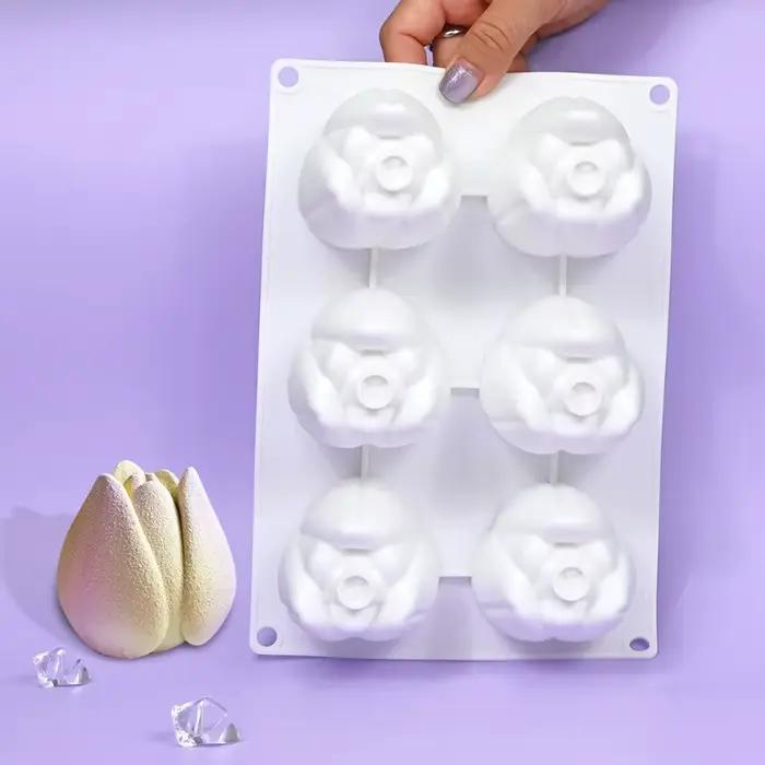Moule de cuisson en Silicone pour Mousse tulipe