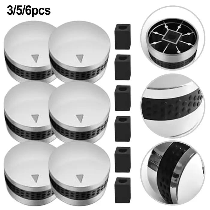 Boutons de commande de gril à gaz, boutons de commande de cuisinière en plastique, bouton de poignée antidérapant de remplacement, tige de Valve en forme de D pour barbecue, 3/5/6 pièces