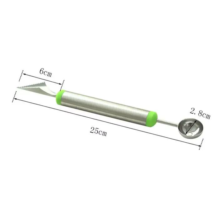 Couteau à fruits, cuillère boule de melon, cuillère à glace, pastèque, gadgets de cuisine, accessoires, outils à trancher