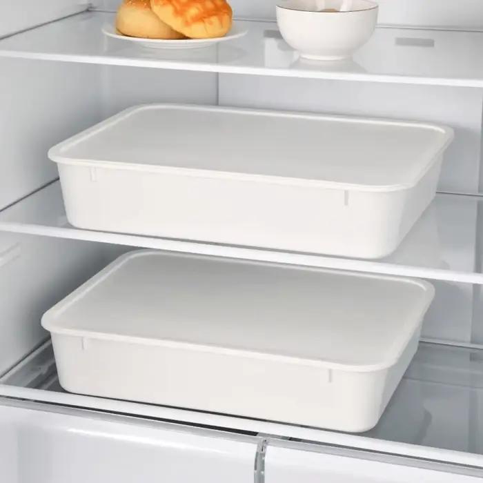 Boîte de levage de pâte hermétique robuste avec couvercle, 1 ou 2 pièces, pour pâte à pizza, contenants de pâte de qualité alimentaire, pour la fabrication du pain